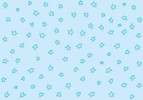 Star night pattern template baby children kids Stock Illustration