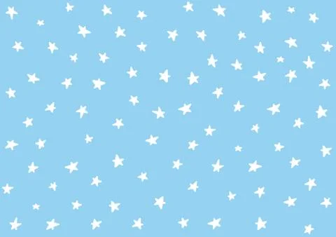 Star night pattern template baby children kids Stock Illustration