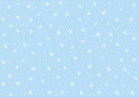 Star night pattern template baby children kids Stock Illustration