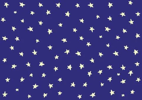 Star night pattern template baby children kids Stock Illustration