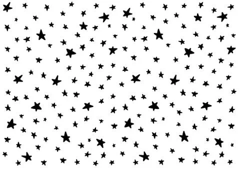 Star night pattern template baby children kids Stock Illustration