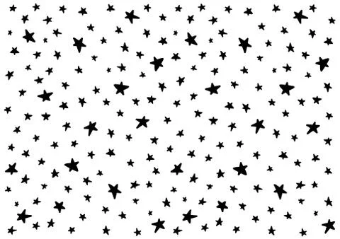 Star night pattern template baby children kids Stock Illustration
