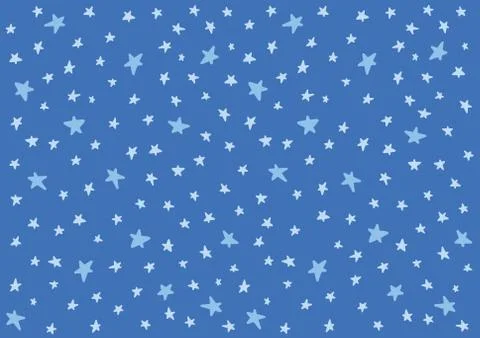 Star night pattern template baby children kids Stock Illustration