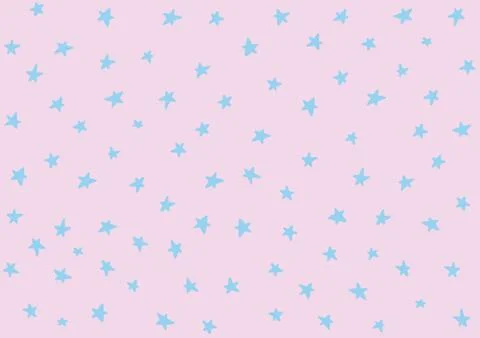 Star night pattern template baby children kids Stock Illustration