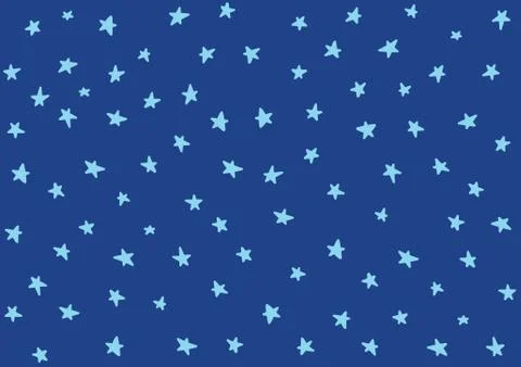 Star night pattern template baby children kids Stock Illustration