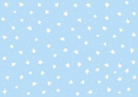 Star night pattern template baby children kids Stock Illustration