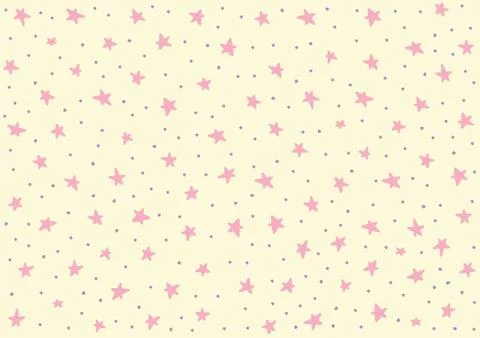 Star night pattern template baby children kids Stock Illustration