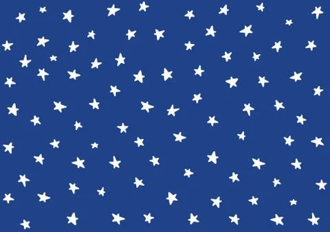 Star night pattern template baby children kids Stock Illustration
