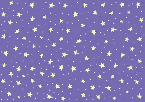 Star night pattern template baby children kids Stock Illustration
