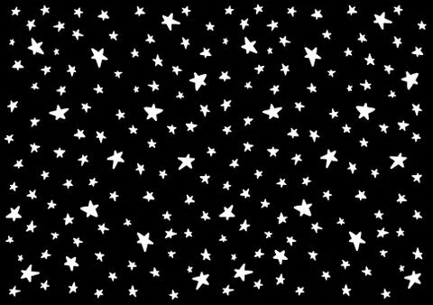 Star night pattern template baby children kids Stock Illustration