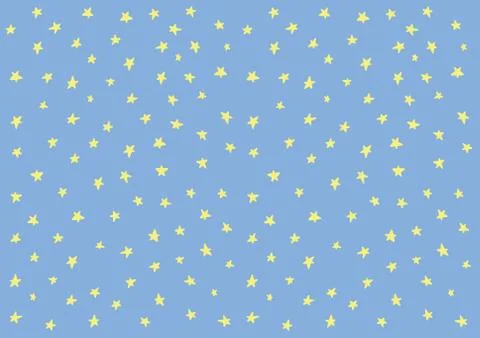 Star night pattern template baby children kids Stock Illustration