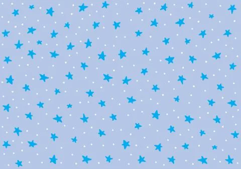 Star night pattern template baby children kids Stock Illustration