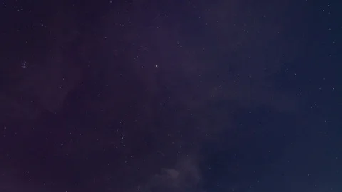 Star Night Timelapse with cloud motion Stock Footage 116193702