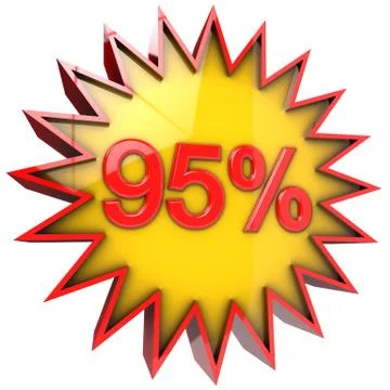 Star off ninety five percent Stock Illustration