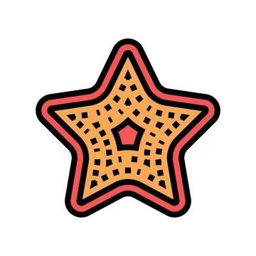 Star ocean color icon vector illustration Stock Illustration
