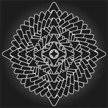 Star ornament Illustrazione stock