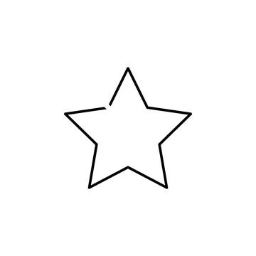 Star outline icon Stock Illustration