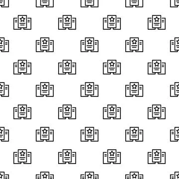 Star paper pattern seamless vector Illustrazione stock