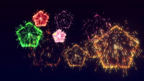 Star particle fire works effect animation Vidéo 149633398