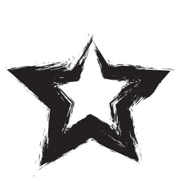 Star patriot symbol grunge vector shape Stock Illustration