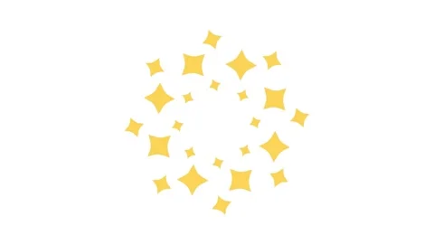 Star pattern animation on white background Stock Footage 284310554