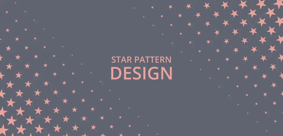 Star pattern background with pink color, kids, cute Illustrazione stock