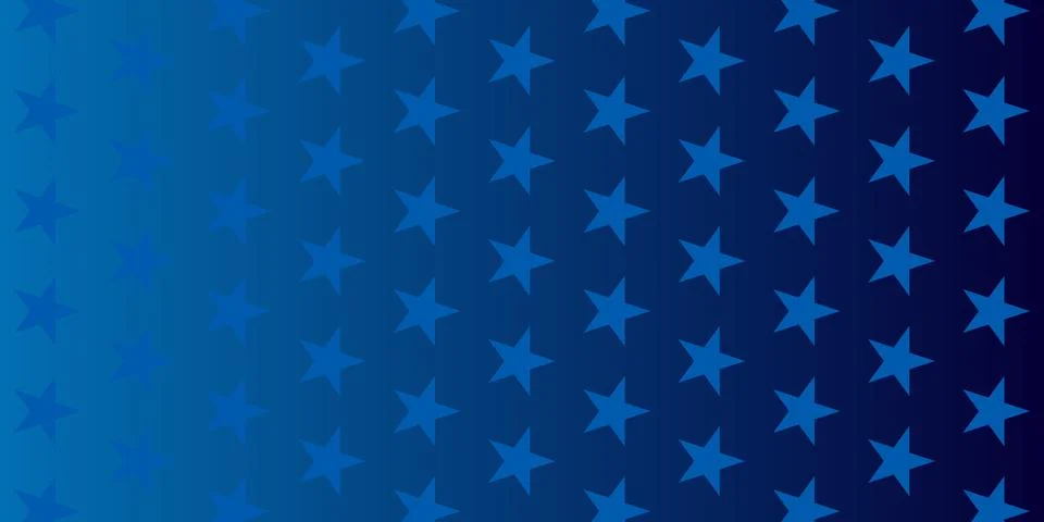 Star pattern on blue gradient background. America 4th of July イラスト素材