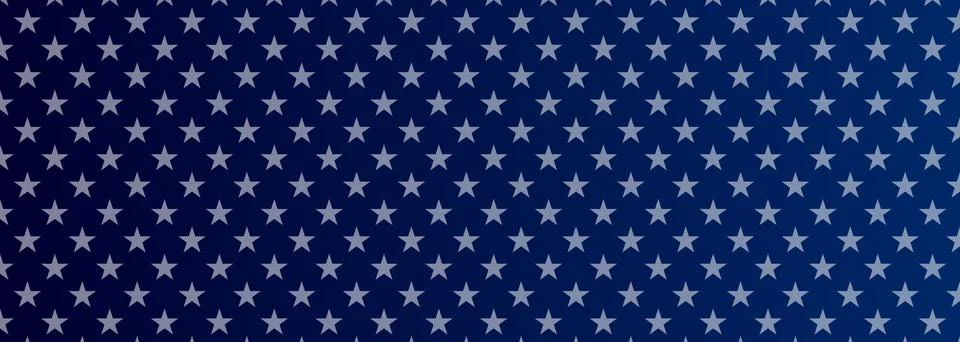 Star pattern on blue gradient background. Template for Independence Day or .. Illustrazione stock