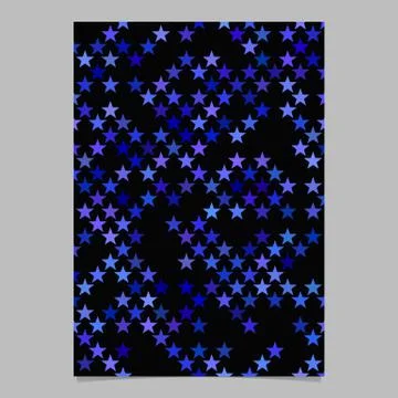 Star pattern brochure design - vector graphic イラスト素材