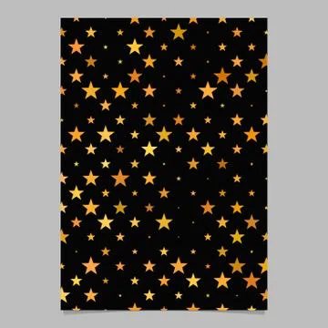 Star pattern brochure template - vector cover background Stock Illustration