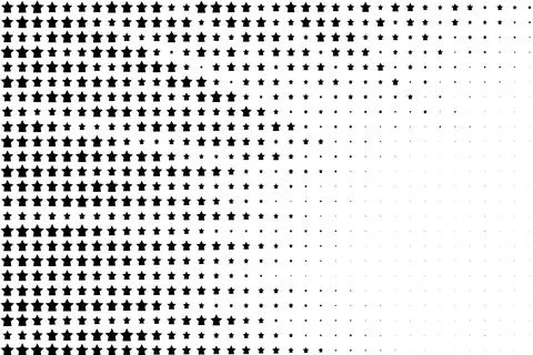 Star Pattern Gradient Halftone Design Stock Illustration