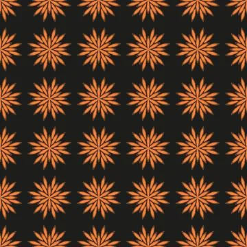 Star pattern orange Stock Illustration