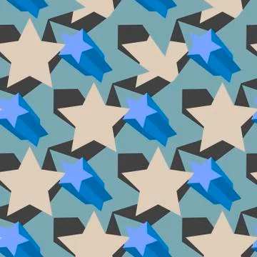 Star pattern seamless Stock Illustration