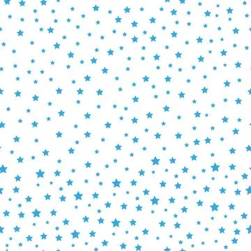 Star pattern. Seamless vector background - blue, gray and white five-pointed  イラスト素材