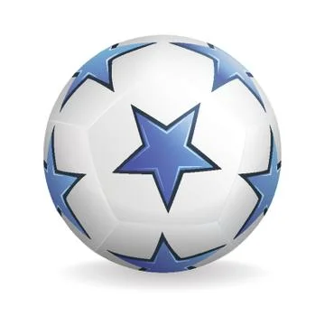 Star Pattern Soccer Ball Stock Illustration