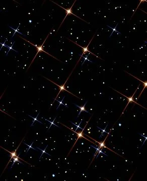 Star pattern. Space stars, night sky constellations, background illustration Illustrazione stock