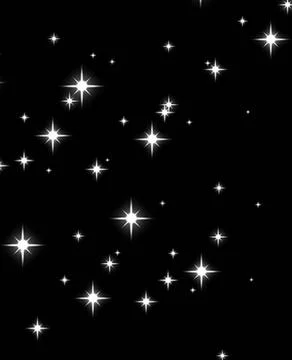 Star pattern. Space stars, night sky constellations, background illustration Illustrazione stock