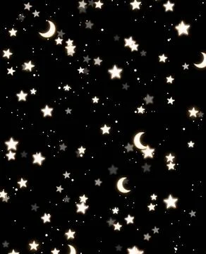 Star pattern. Space stars, night sky constellations, background illustration Stock Illustration