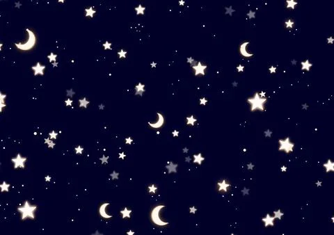 Star pattern. Space stars, night sky constellations, background illustration Stock Illustration