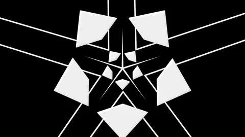 Star pattern spin Video stock 98666719