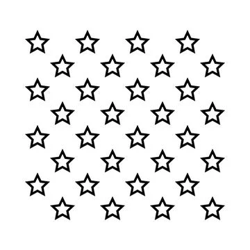 Star Pattern Vector Illustrazione stock