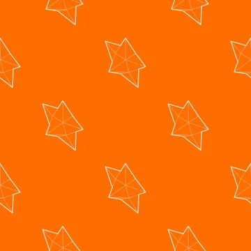 Star pattern vector orange Illustrazione stock