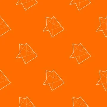 Star pattern vector orange 스톡 일러스트