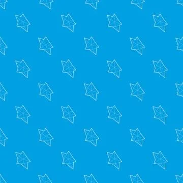 Star pattern vector seamless blue Illustrazione stock