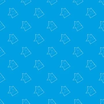 Star pattern vector seamless blue Illustrazione stock