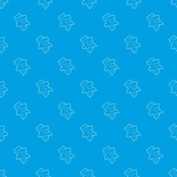 Star pattern vector seamless blue イラスト素材