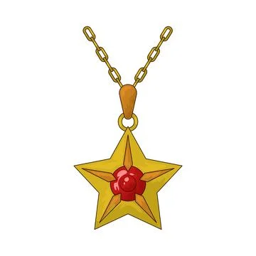 Star Pendant illustration Stock Illustration