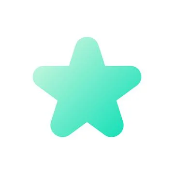 Star pixel perfect flat gradient two-color ui icon Illustrazione stock