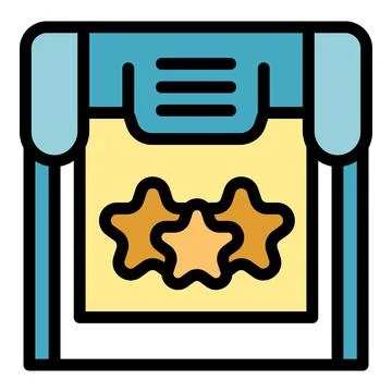 Star plotter icon vector flat Illustrazione stock