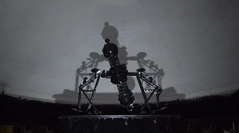 Star Projector Rotates In Planetarium Video stock 67038797